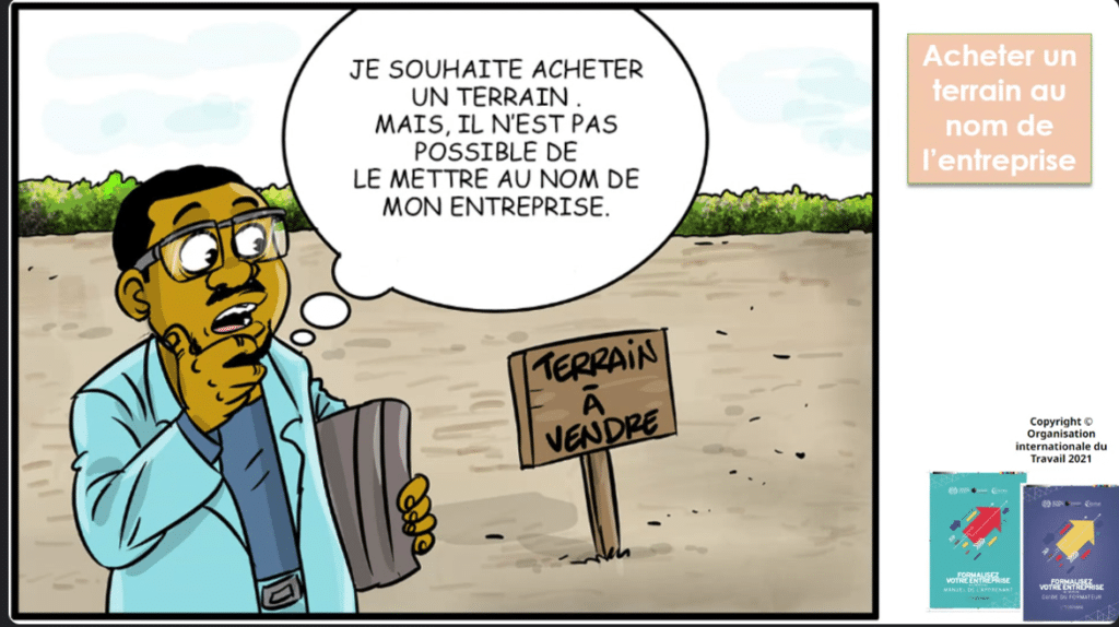 La formalisation permet d'avoir la personnalité juridique.